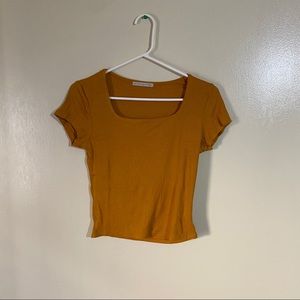 Women Medium - Gold Crop Top